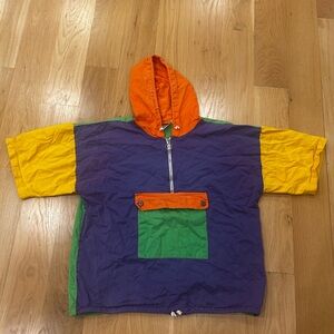 Vintage 1980s/1990s County Seat Nuovo Colorblock Poncho- Womens size M